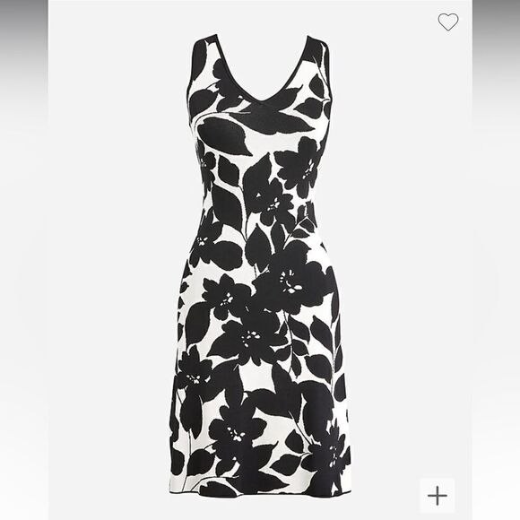 J. Crew Sleeveless sweater-dress in floral jacquard* - Picture 1 of 6